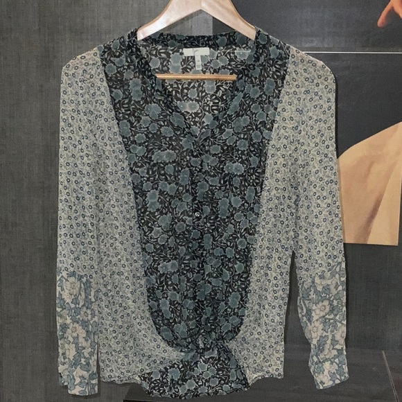 Joie Silk flower blouse - Picture 1 of 6